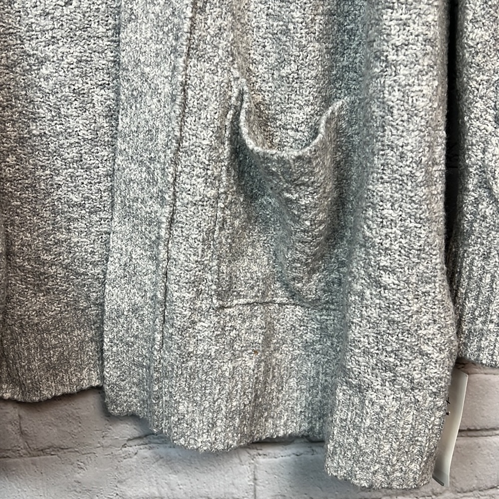 Style & Co Heather Gray Open Front Cardigan Size Medium - Picture 5 of 6